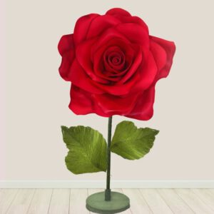 Deluxe red rose for lovers, photographers, shop fronts